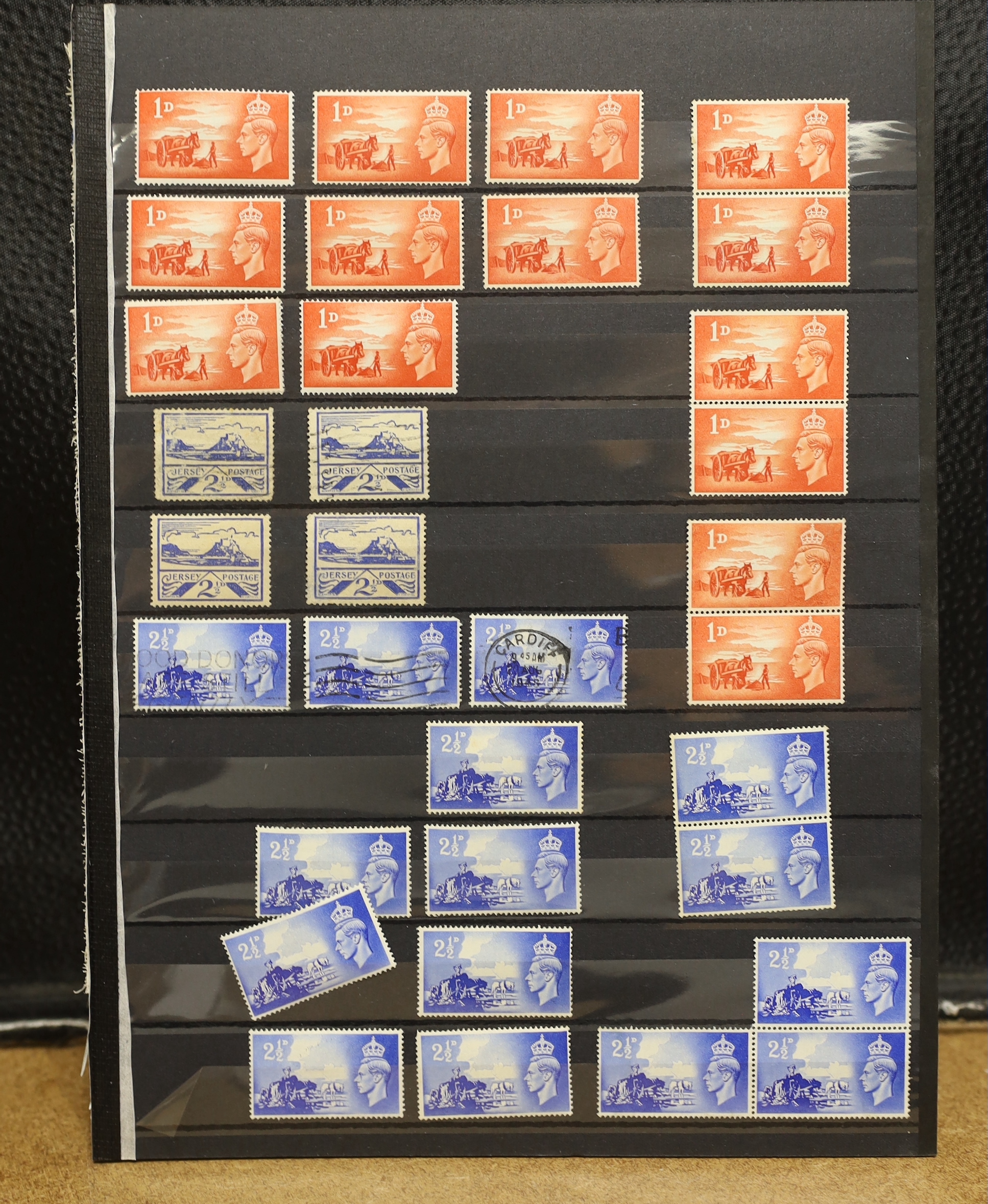 Post 1922 Irish stamps and 1940s Channel Islands stamps